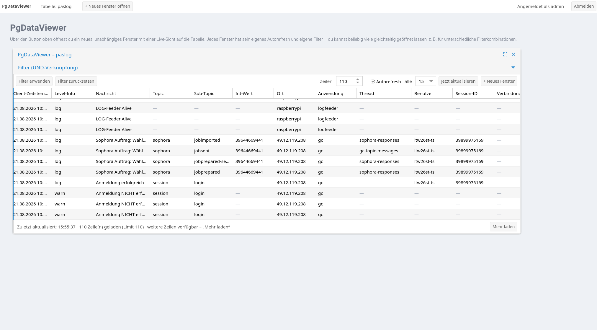 paslog-viewer-extjs